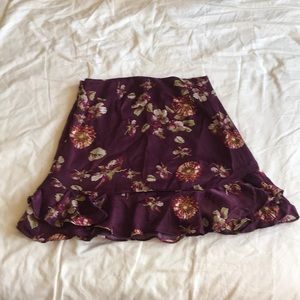 Floral mini skirt - large